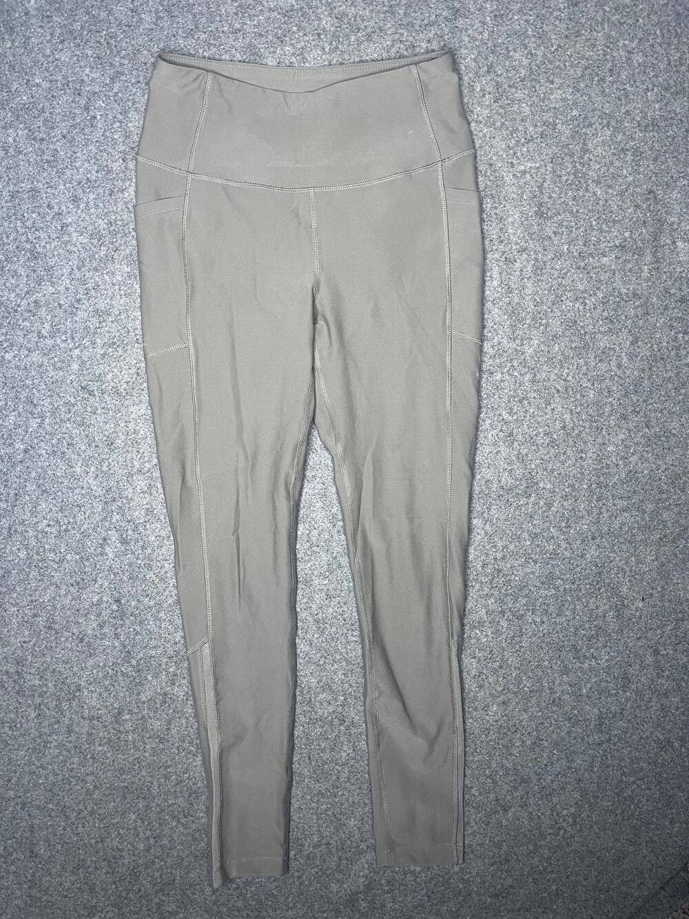 Mondetta Performance Luxury Taupe High Rise Pocket Legging mesh panel Small NWOT